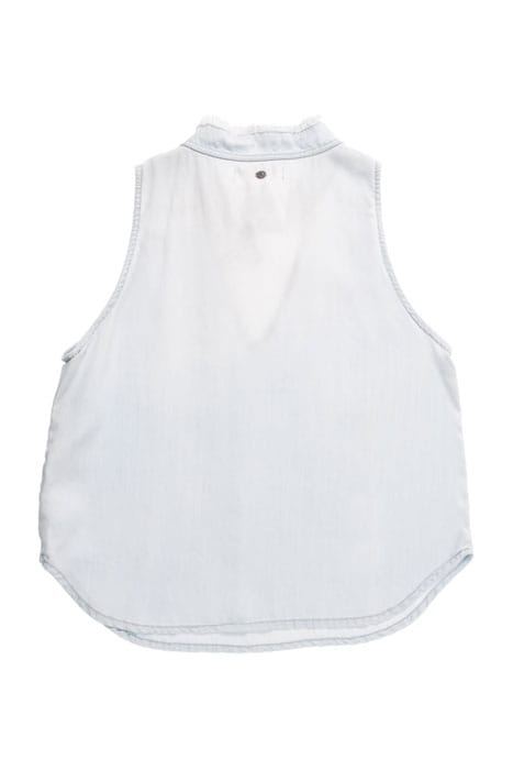 GIRLS SIL TOP STYLISH BLUE 2