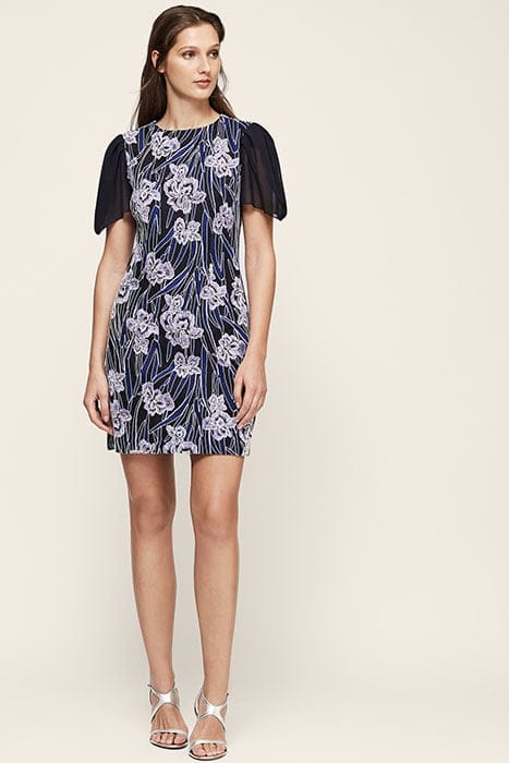 ESTELLE EMBROIDERED FLORA MINI DRESS 3