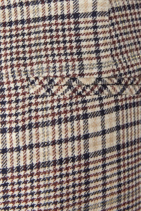 WIDE CHECKERED PANTS BLUE W90040 2
