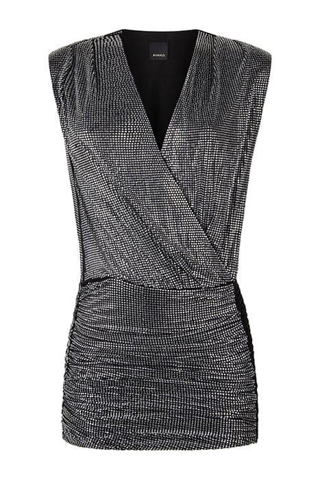 GASTONE ABITO TULLE FULL STRAS BLACK/CRYSTAL 2
