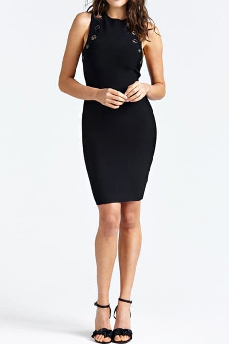 MARCIANO BY GUESS FELICITY BANDAGE DRESS WUXI JET BLACK 2