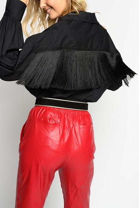VEGETARIANA 3 BLUSA POPELINE S BLACK 6