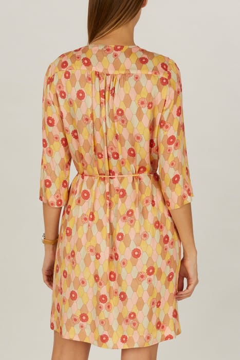 CROSS OVER DRESS PINK 2