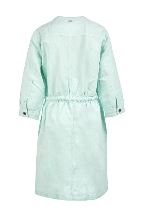 DRESS WITH FANCY BELT BLUE 2