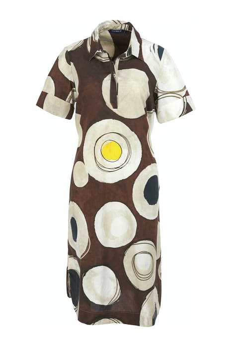 A-LINE DRESS BROWN 1