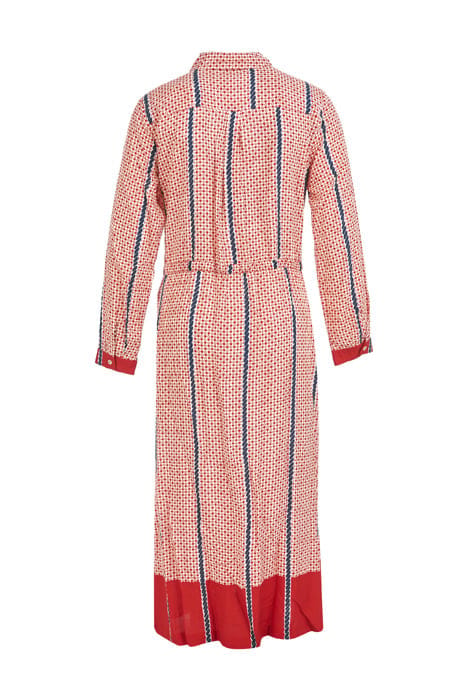 LONG SHIRT DRESS RED 2