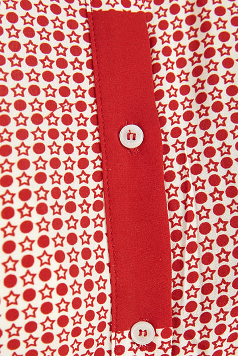 LONG SHIRT DRESS RED 3