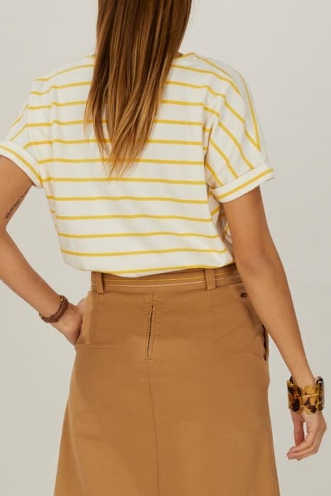 V-NECK FANCY TEE SS GMT DYE YELLOW 6