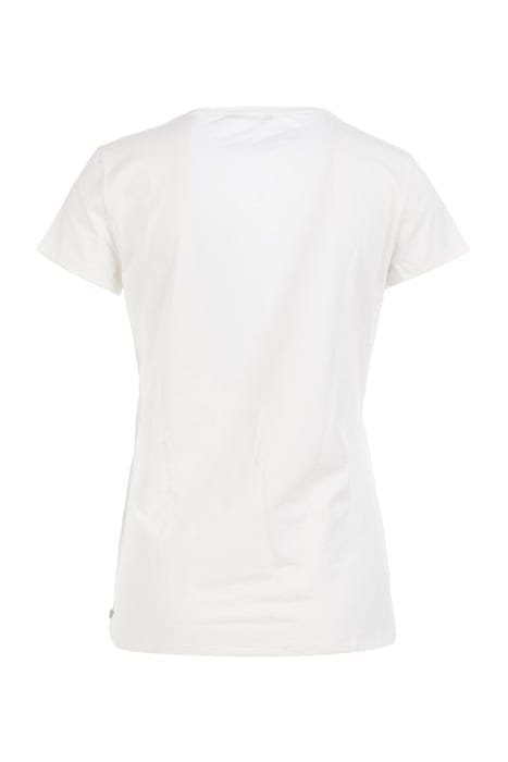 V- NECK TEE SS + DECO OFF WHITE 3