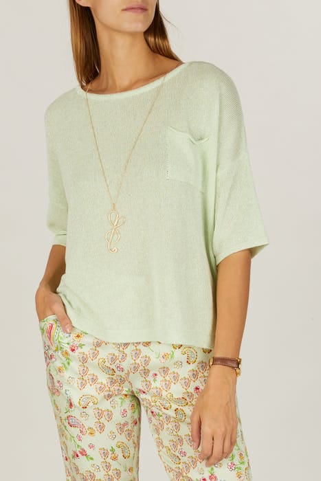 CREW NECK SWT + POCKET SS GREEN 2