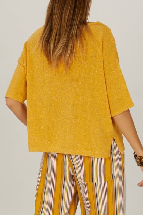 CREW NECK SWT + POCKET SS YELLOW 3