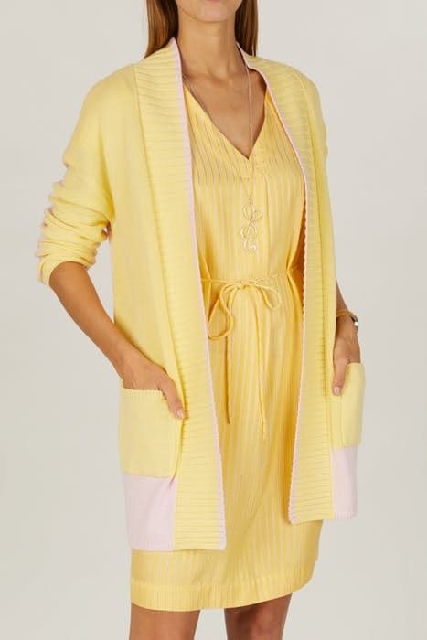 CARDIGAN STRIPE LS DETAILS YELLOW 6