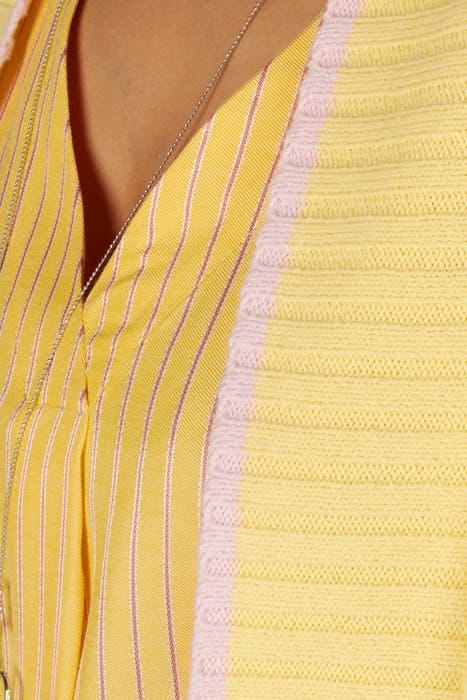 CARDIGAN STRIPE LS DETAILS YELLOW 5