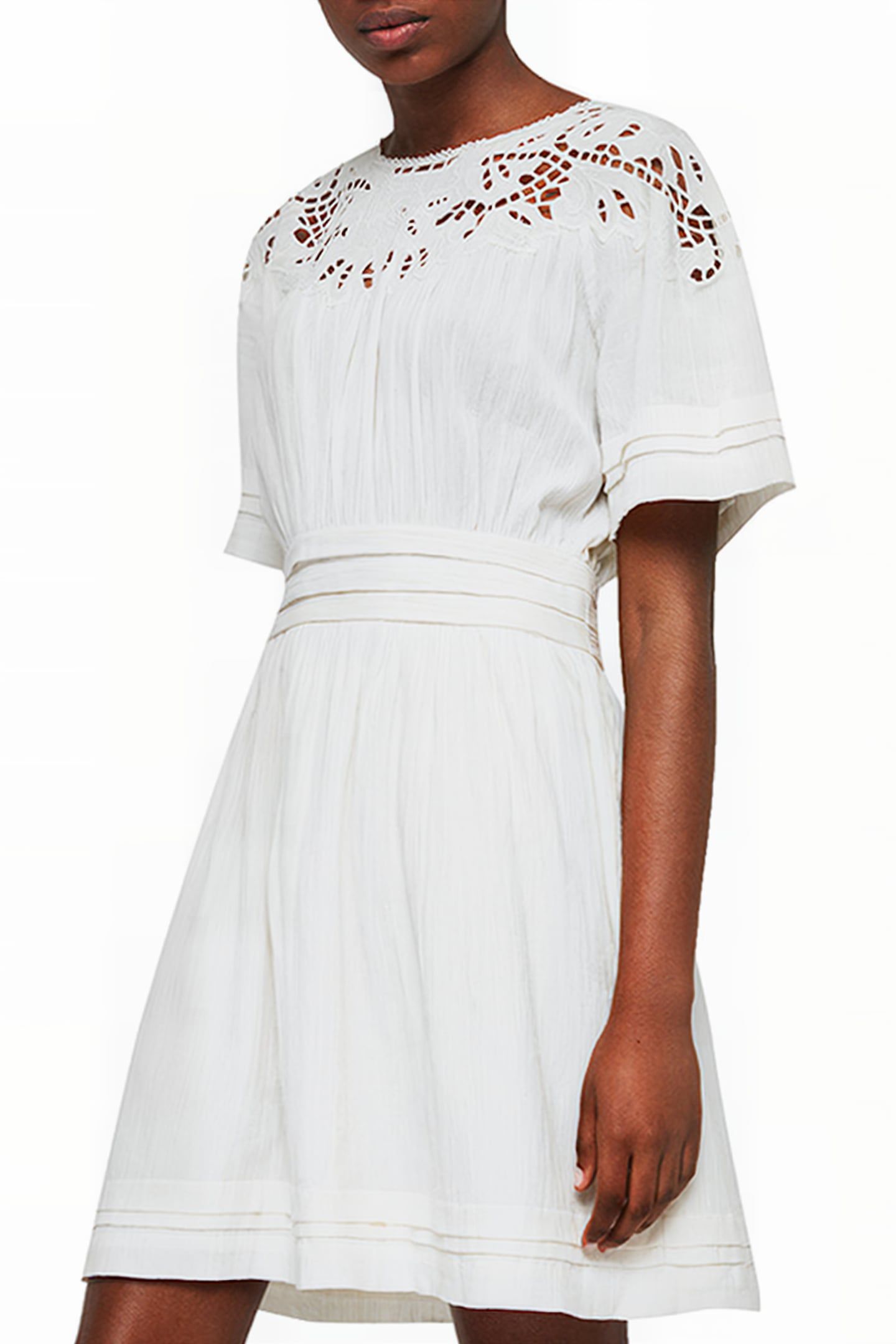 LISE DRESS CHALK WHITE 2