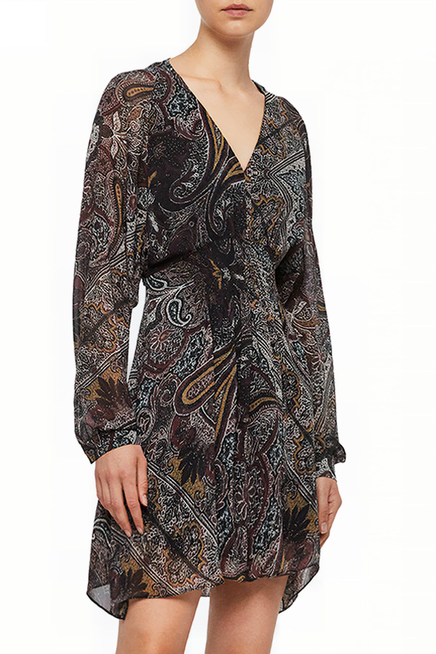 NICHOLA SCARF DRESS PURPLE 4