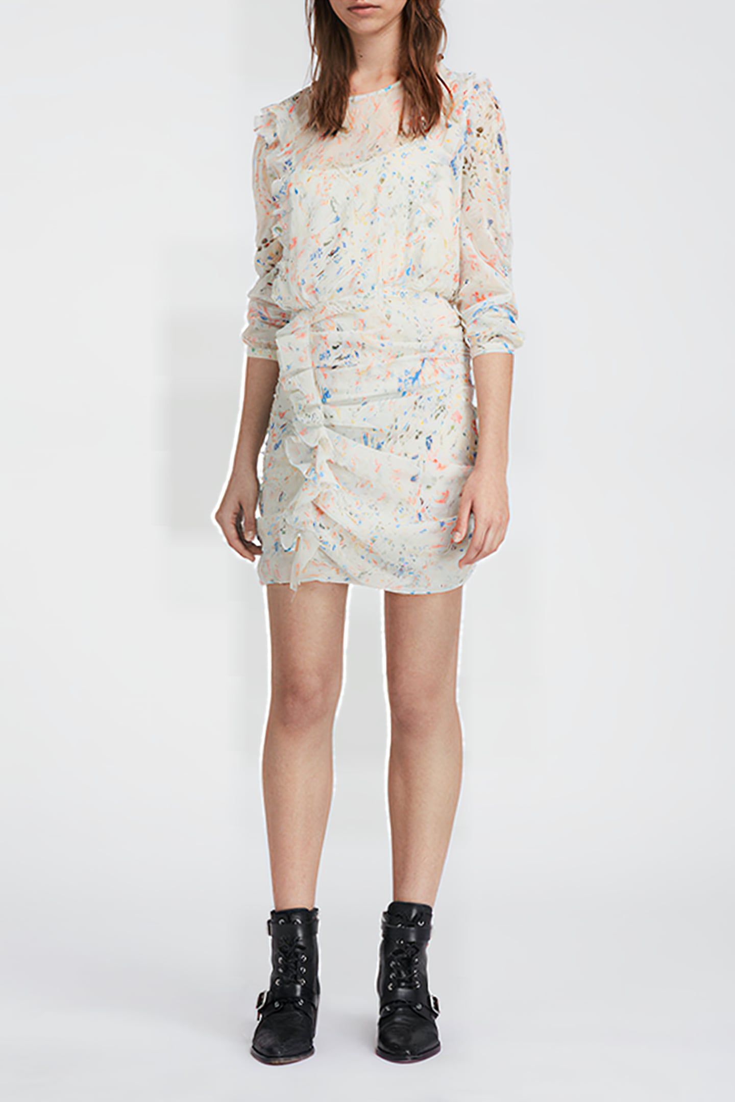 FLINT JUNI DRESS CHALK WHITE 1