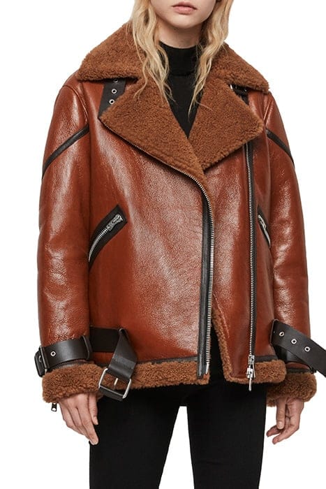 HAWLEY SHEARLING RUST BROWN 1