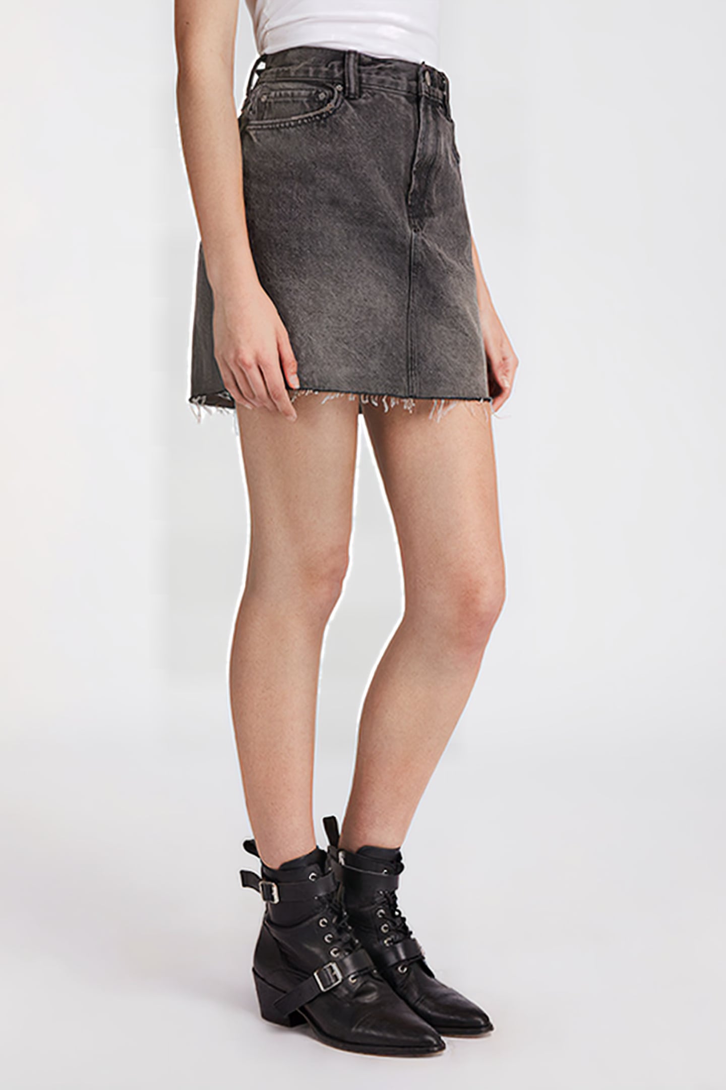 BETTY SKIRT WASHED BLACK 2