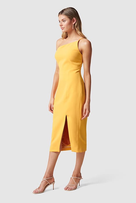 FRANCA ONE SHOULDER MIDI DRESS AMBER 3