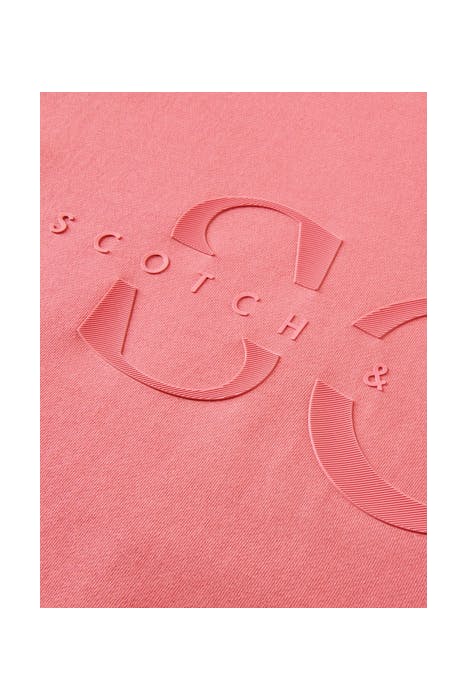 HOODED SWEAT WITH SCOTCH & SODA GRAPHIC PINK SMOOTHIE 5