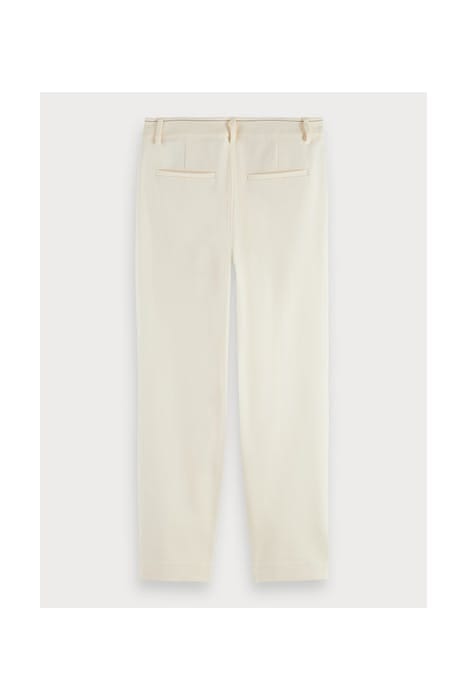 LOWRY' SLIM TAPERED SWEATPANTS WITH CONTRAST STITCHING ECRU 2