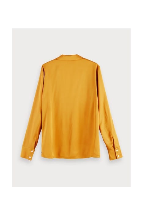 BUTTON UP SHIRT IN VISCOSE QUALITY MARIGOLD 2