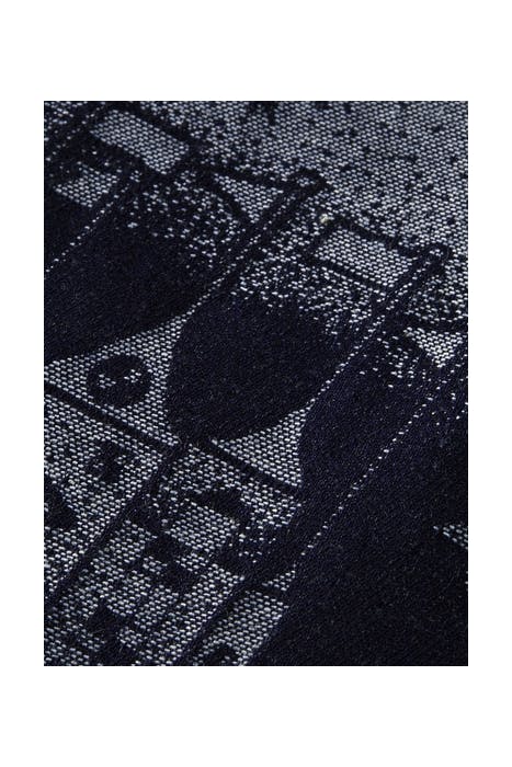 AMS BLAUW STORYTELLER INDIGO JACQUARD CARGO PANT COMBO A 3