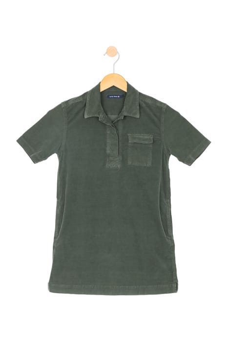 VELOURS DRESS GREEN 1