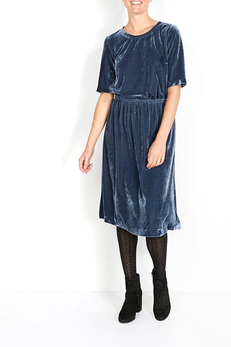 DRESS SHSL WAIST ELASTIC BLUE 2