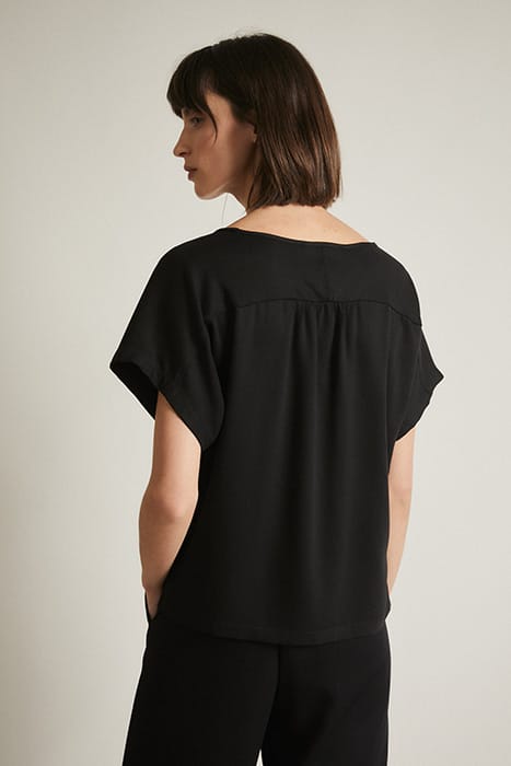 SATIN SHIRT BLACK 2