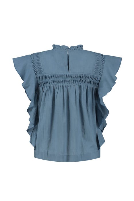 LIVANA BLOUSE BARE BLUE 2