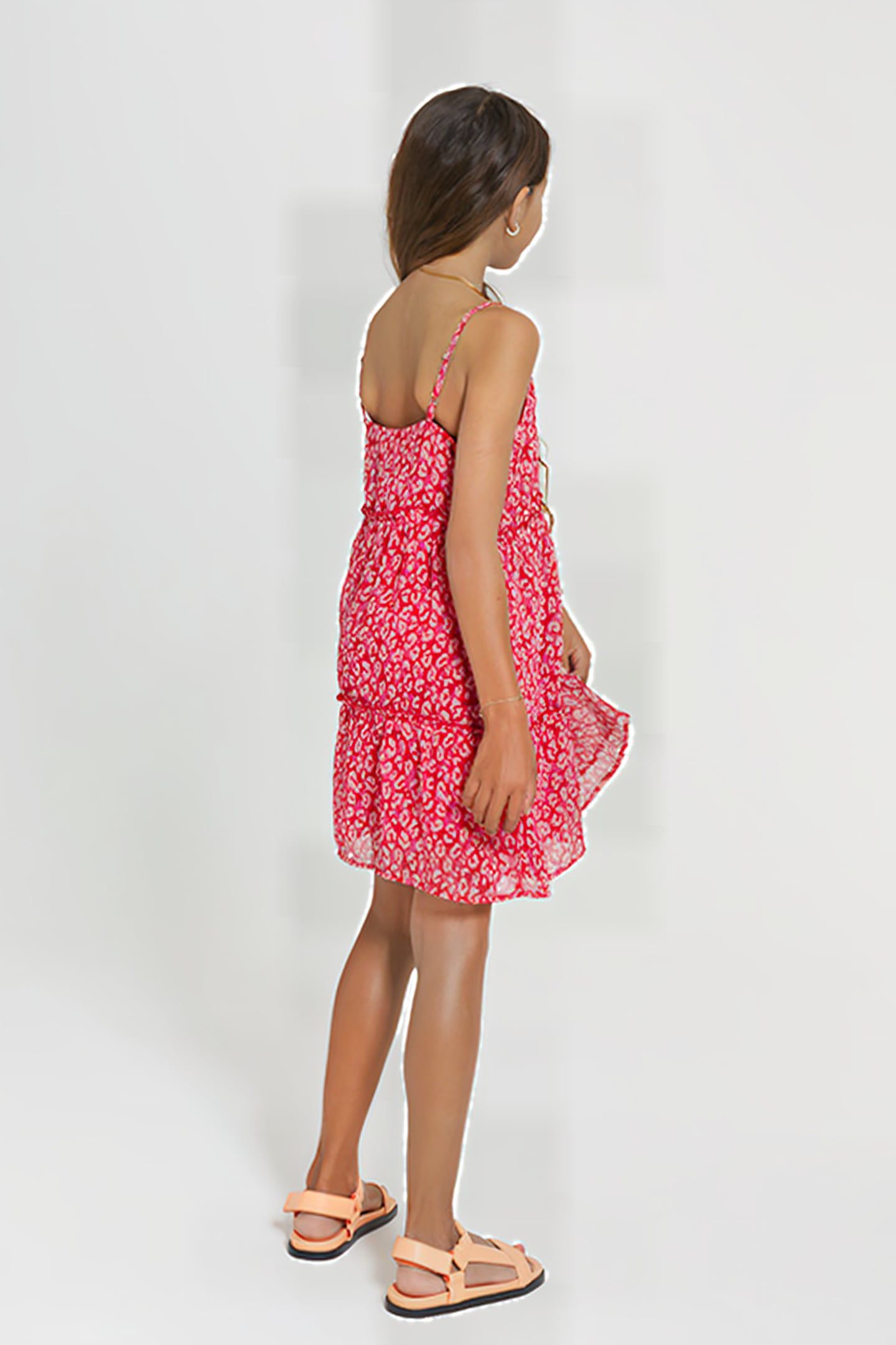 JAKARTA SPAGHETTI DRESS CHILI RED 4