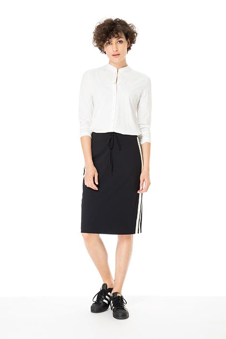 EASY SKIRT BLACK/WHITE STRIPE 1