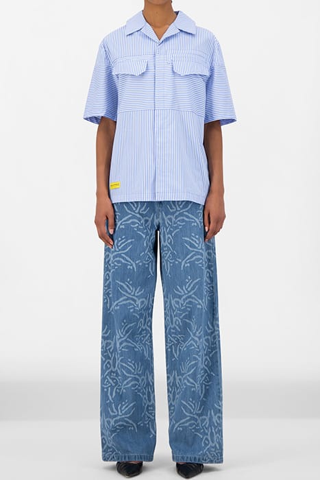 BLUE STRIPED JOVAN SHIRT 1