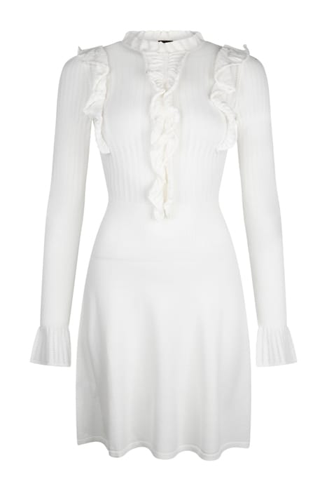 AMPARO 1 ABITO TRICOT PUNZONAT LILY WHITE 1
