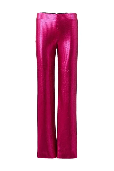 LOOSE FIT SEQUIN PANTS BUBBLE GUM PINK 1