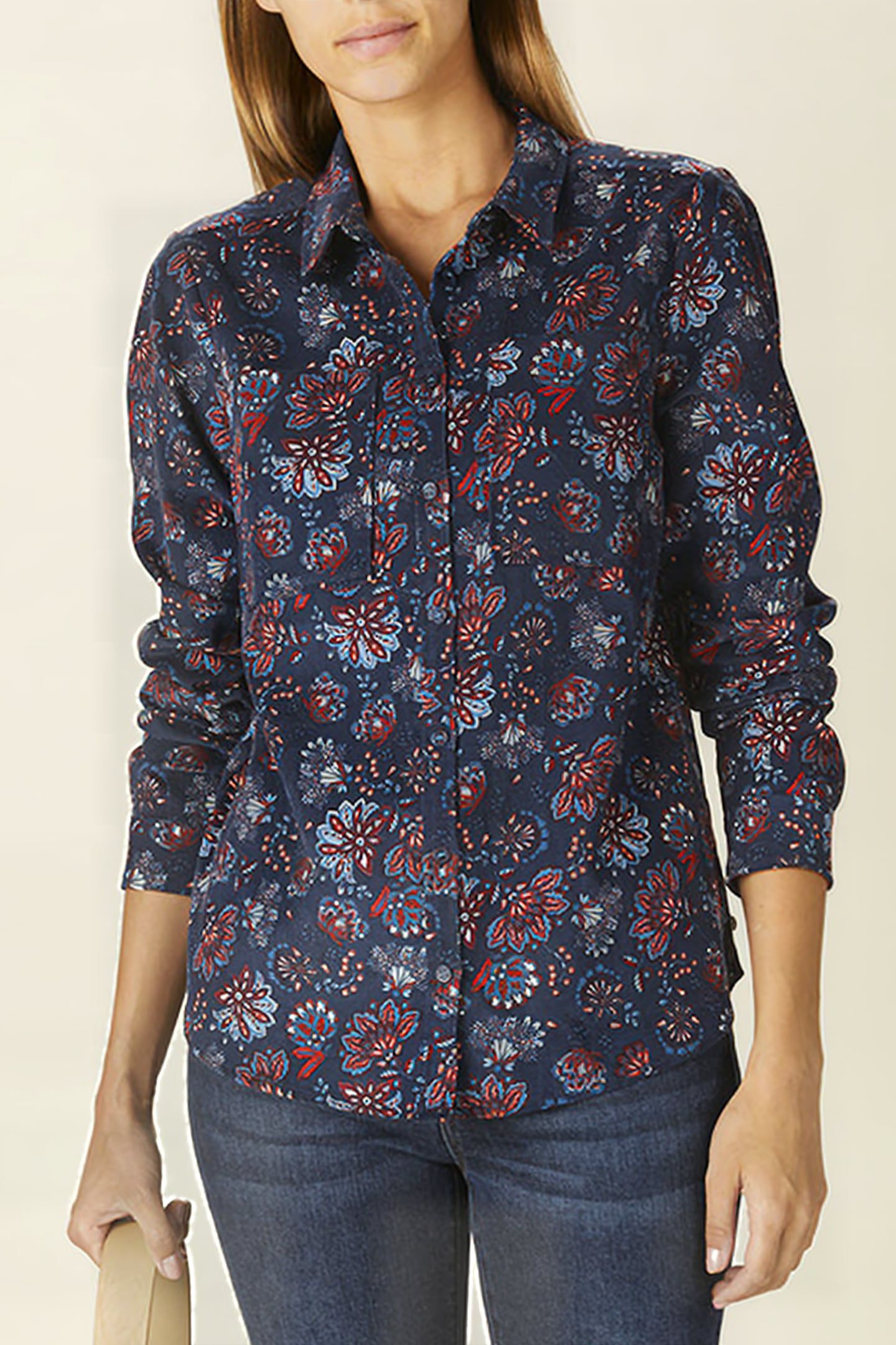 SHIRT WITH CHEST POCKETS BLUE 2