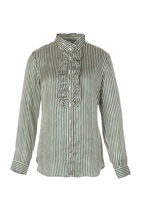 SHIRT WITH RUFFLE FRONT GREEN 4