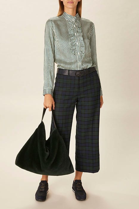 SHIRT WITH RUFFLE FRONT GREEN 3