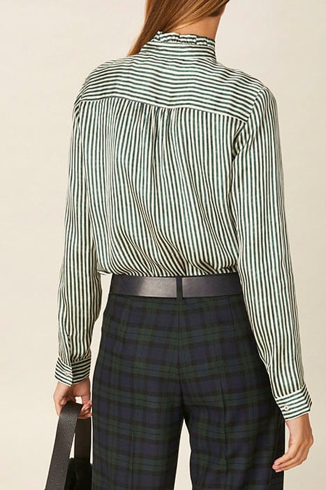 SHIRT WITH RUFFLE FRONT GREEN 2