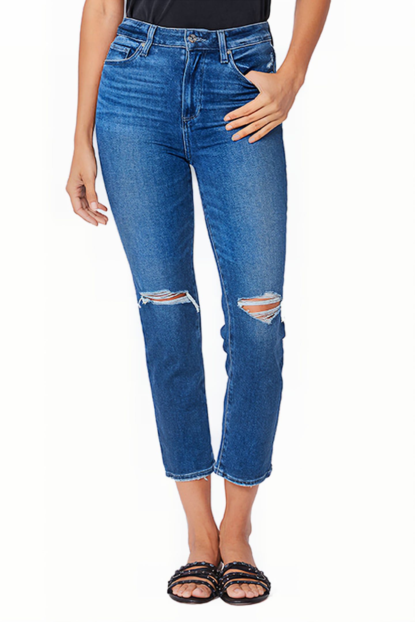 SARAH SLIM CROP STARGAZE DISTRESSED 1