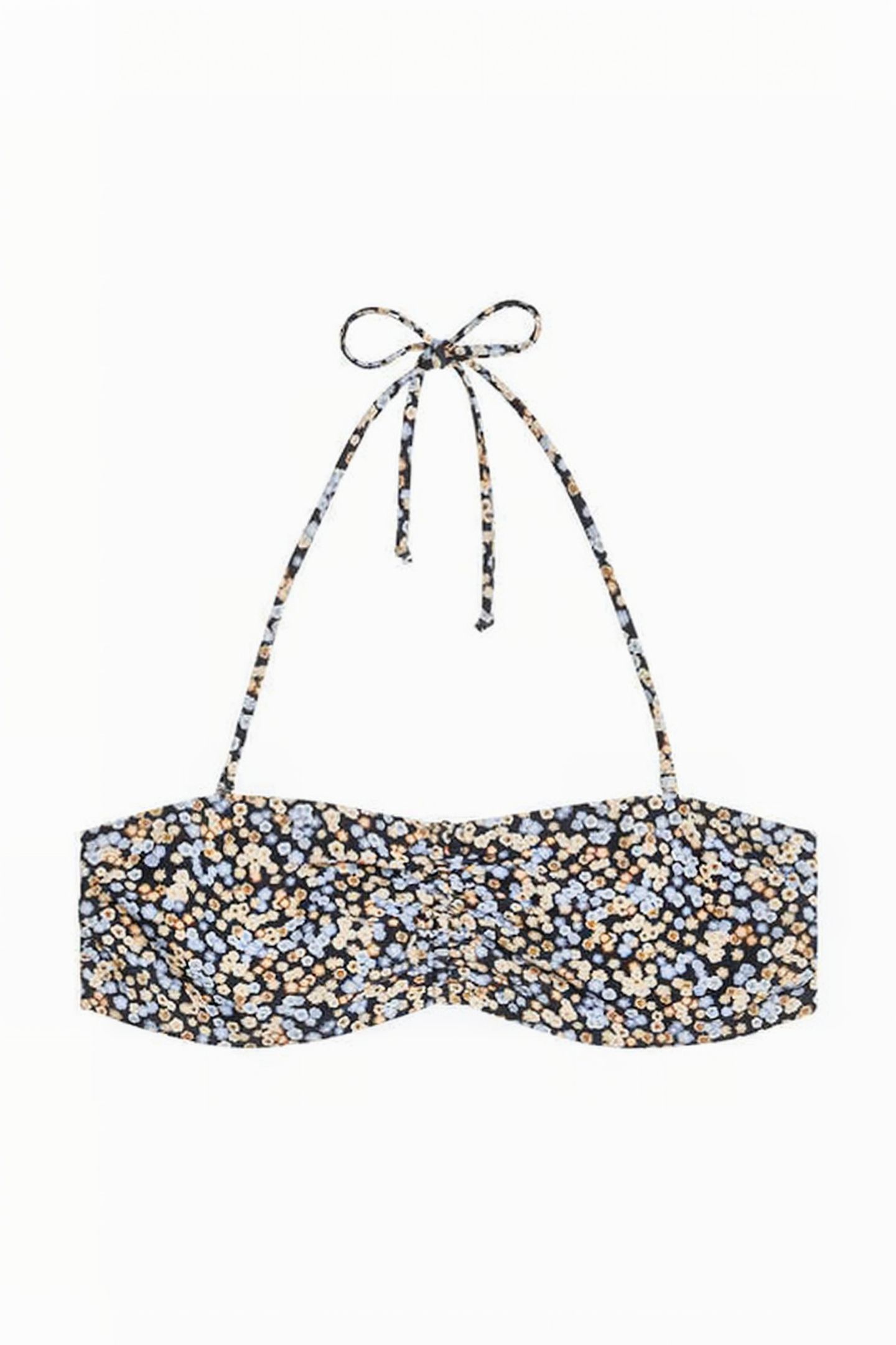 S OCEAN FLOWER BANDEAU BLACK 1