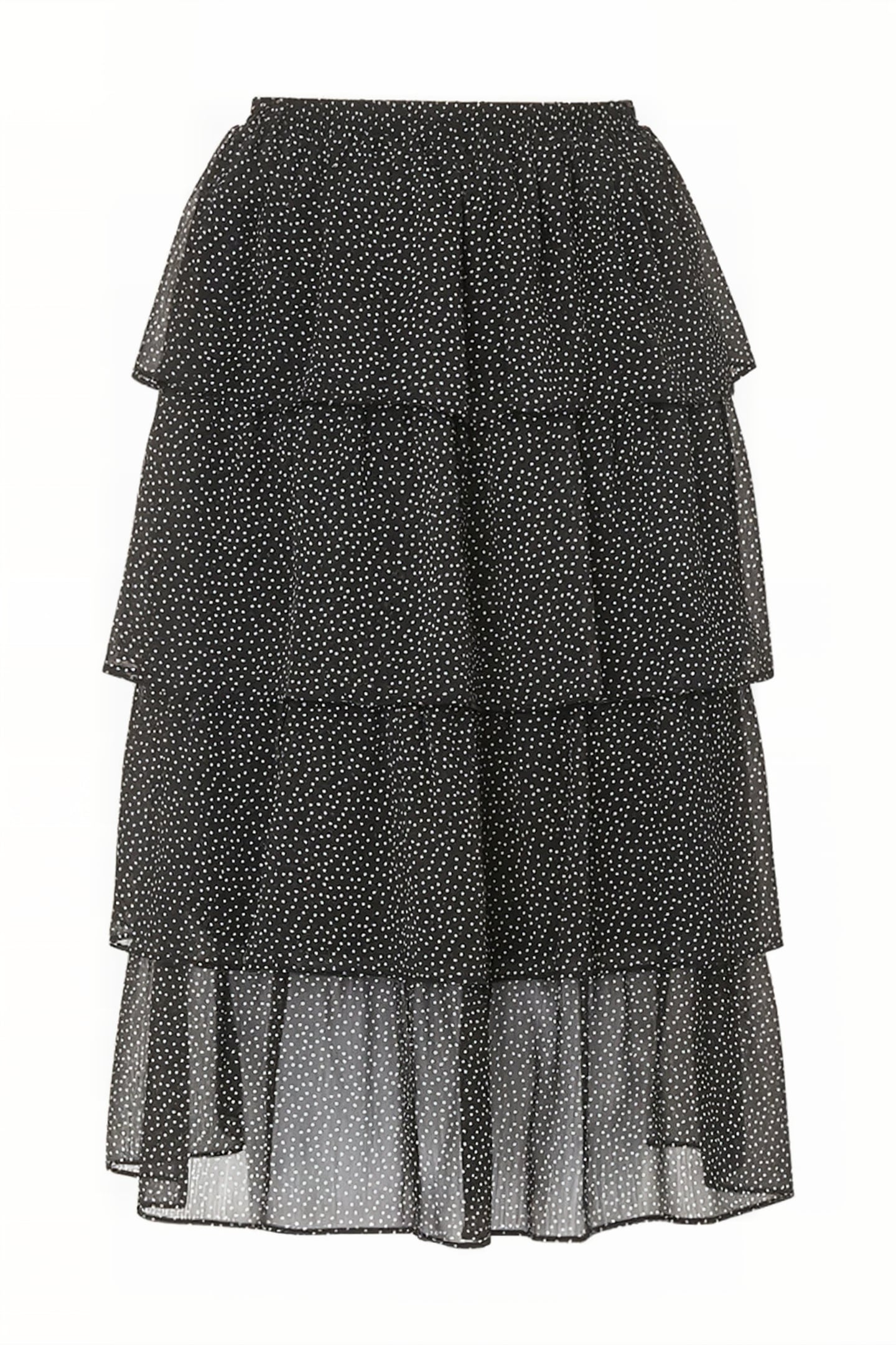 BETTY MIDI SKIRT BLACK/CREAM 4