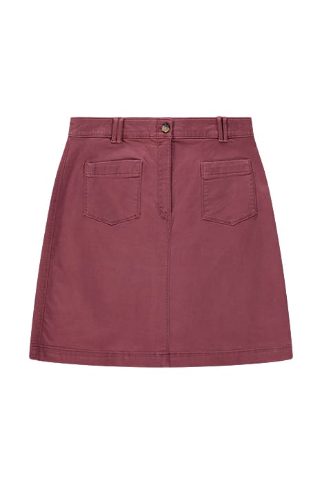 MELODY COTTON SKIRT MID PLUM 1