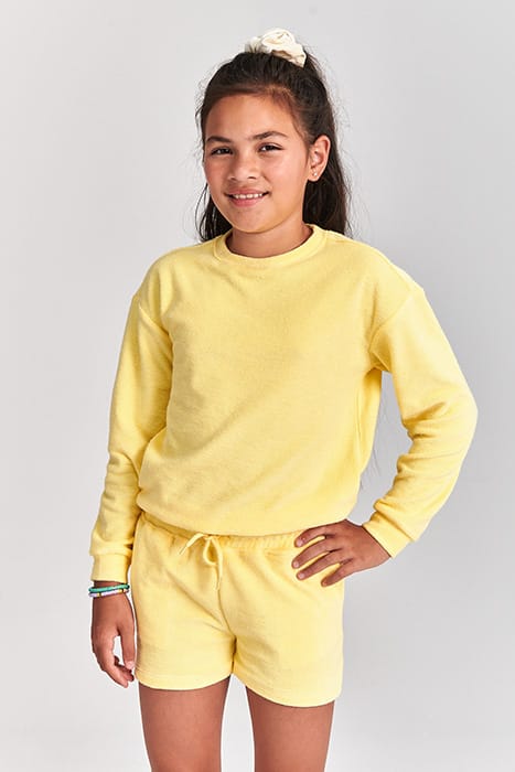 GIRLS MAUI TOWELING SHORT PINA COLADA YELLOW 4