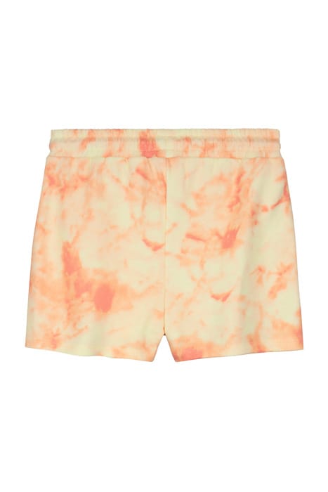 GIRLS MAUI SWEAT SHORT TYE DYE STRAWBERRY PINK 2