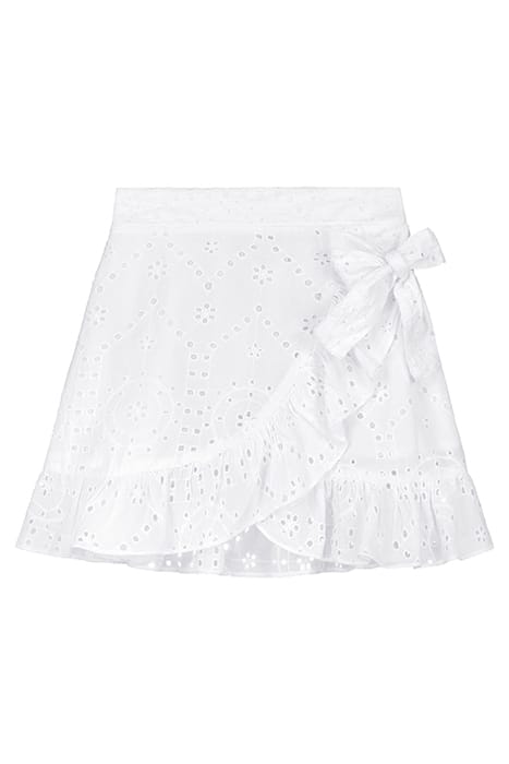 GIRLS CALIFORNIA SKIRT BRODERIE ANGLAISE BRIGHT WHITE 1