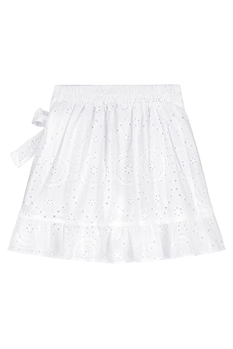 GIRLS CALIFORNIA SKIRT BRODERIE ANGLAISE BRIGHT WHITE 7