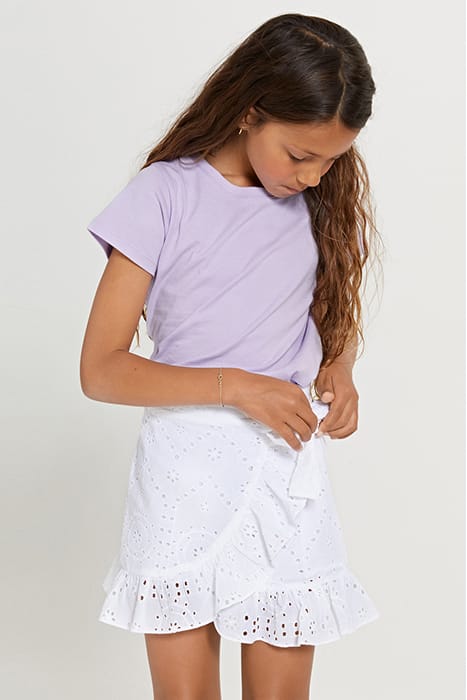 GIRLS CALIFORNIA SKIRT BRODERIE ANGLAISE BRIGHT WHITE 6
