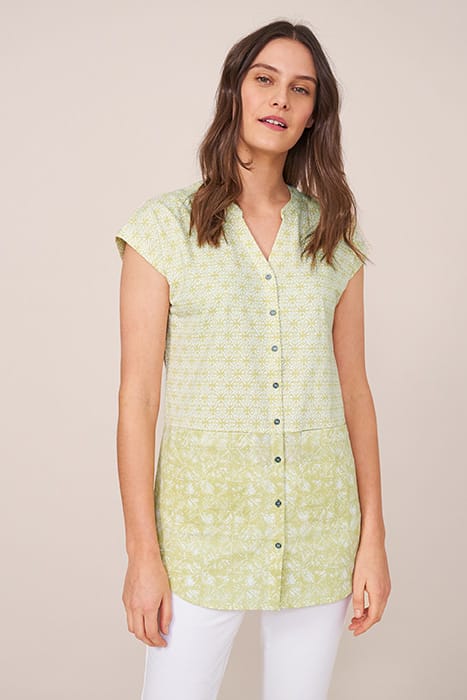 HOLIDAY HAZE JERSEY MIX TUNIC GREEN MULTI 2